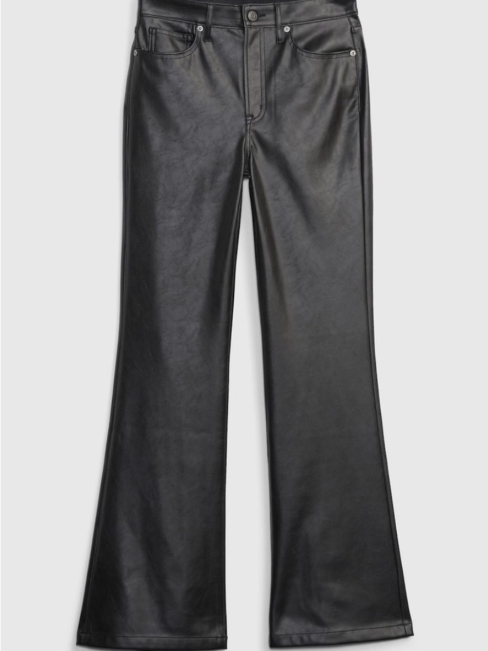 GAP Faux Leather High Rise Flared Pants Black Size 20 Style# 406761